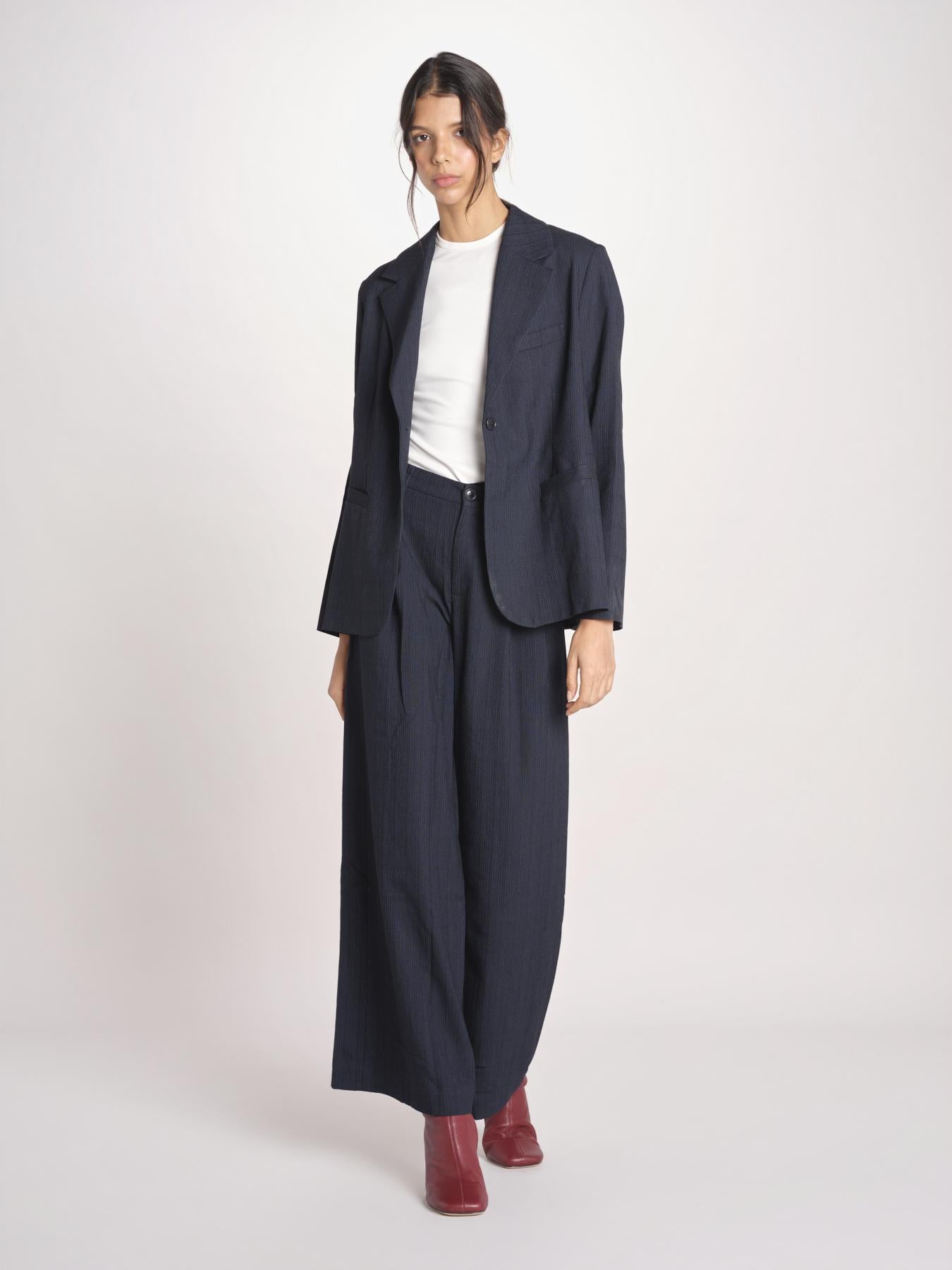 pantalone gessato VOLKERT61 S1123_PS26 STA STRIPE A bellerose 