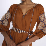 benaras soleil BE24909ABROWN NAVY KORA