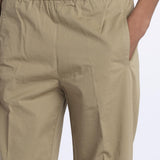 Pantalone PENSIL cotone con elastico PENSIL KHAKI true avenue 