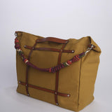 CANDIDE+ALICE Bag tracolla grande + pelle CACOMUS MUSTARD my bob 