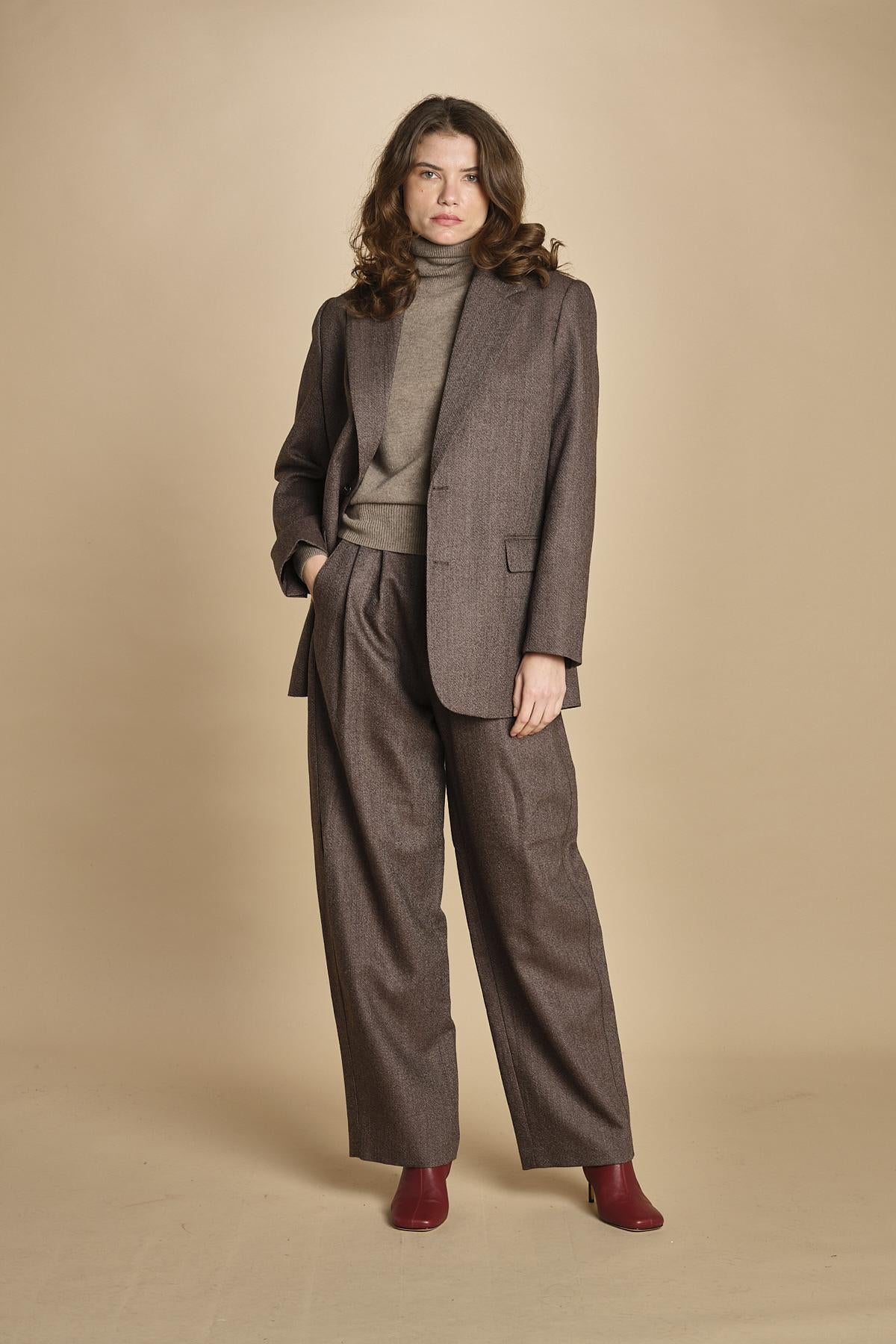 blazer over due bottoni occhio di pernice. VES0049 MAR1025 soeur 