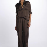 Camicia viscosa MOD.5489 CAFFE aspesi 