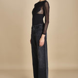 body manica lunga con cuori BED OF ROSES BLACK undress code 