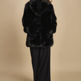 cappotto in ecofur. ANASTASIA NOIR giovanni paris 