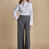 pantalone in tela lana B031-3047-8737 GRIGIO n21 