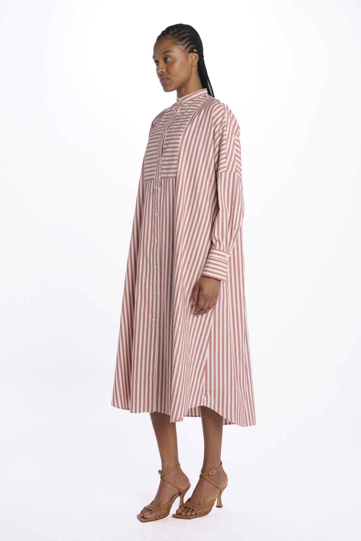 Chemisier BOY righe 14R539CO187 RED ines de la fressange 