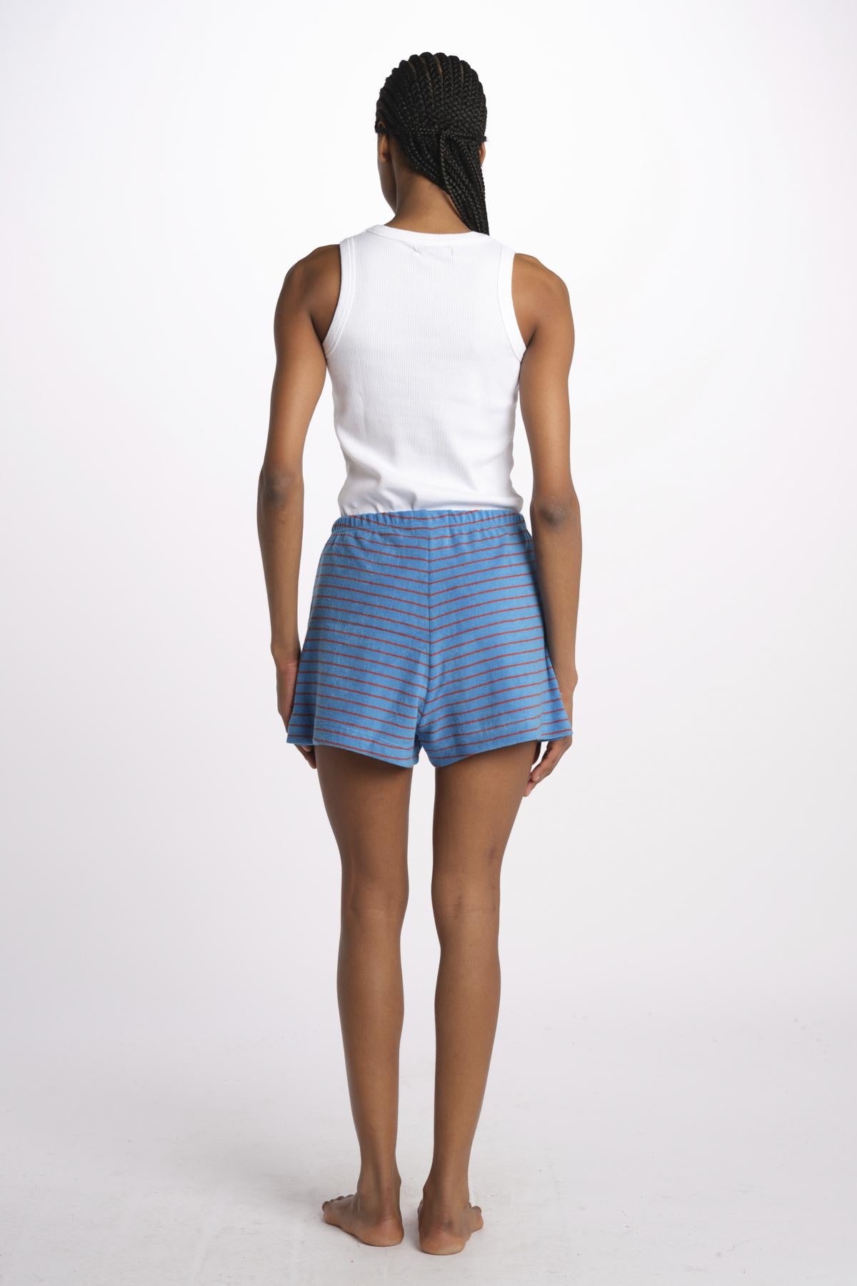 Shorts spugna righine SAFE SHORTS AZZURRO howlin' 