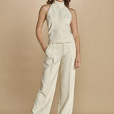 pantalone con pinces 30804-313 LATTE 02 federica tosi 