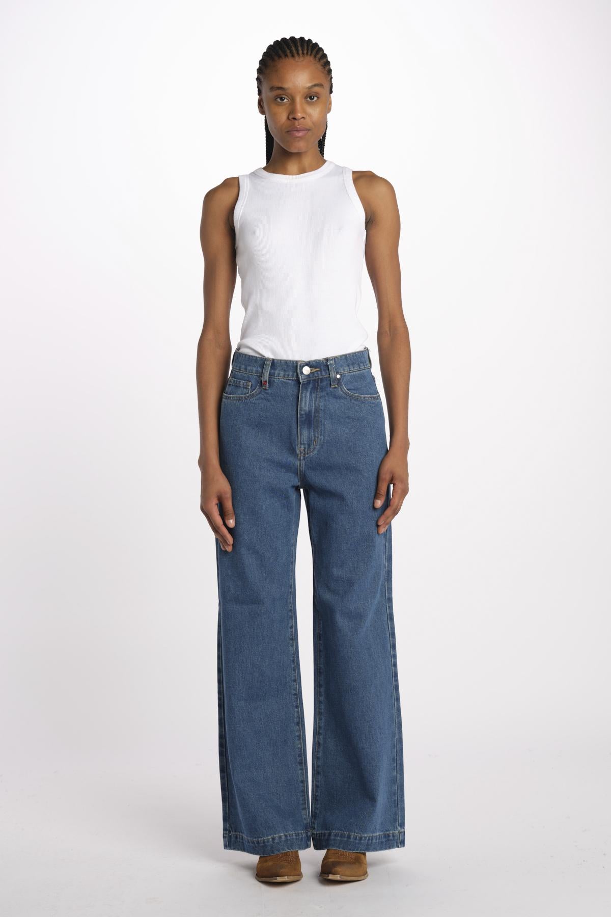 FLEURE denim flare fl 99 wf by fam. FLEURE STONE fam 