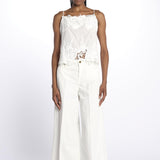 Top LACE spallina ricamato 337201 OFFWHITE farm rio 