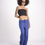 pantalone con coulisse SUMBAWAIVR DENIM laraethnics 