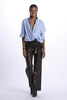 Trousers with belt