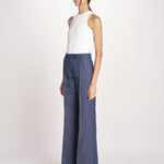 pantalone con nervature in denim OTTAVIA 673855 684 quelledue 