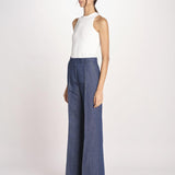 pantalone con nervature in denim OTTAVIA 673855 684 quelledue 