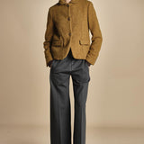 pantalone con elastico in punto milano PENSIL GREYPM true avenue 