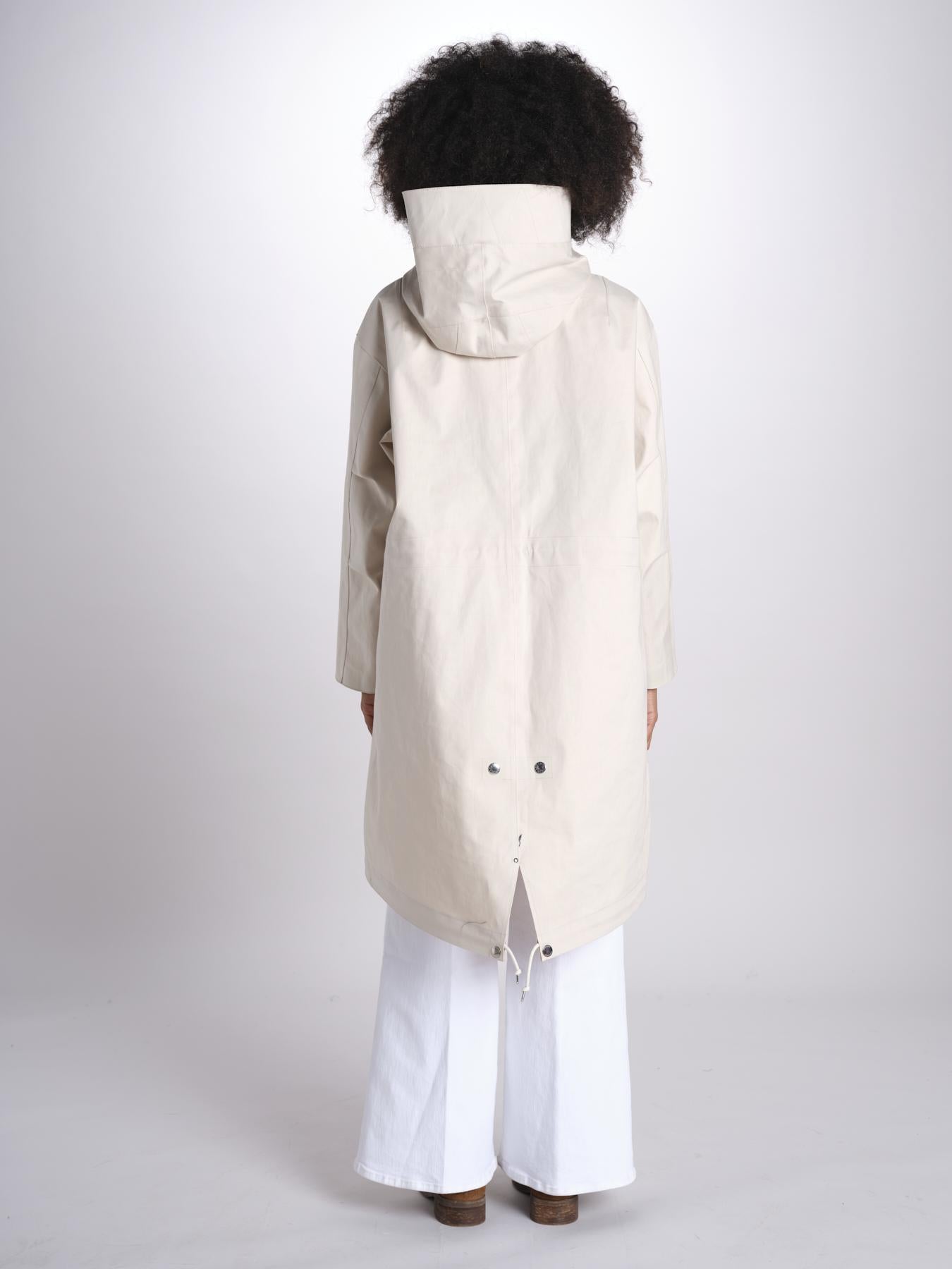 parka con cappuccio LR-1061/D 8Z05 OFF WHITE mackintosh 