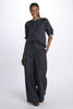 Pantalone HIGH WAIST pences con risvolto