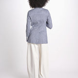 giacca lunga spina piccola FD3932 NAVY circolo 1901 