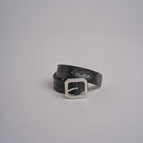 cintura con fibbia ottone 93340 NERO ARGENTO milaura 