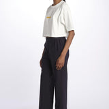 T-Shirt cropped logo Z500 NATURALE aspesi 