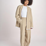 blazer over in lino L061-3640-1231 NOCCIOLA n21 