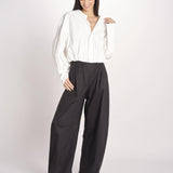 camicia con maniche a sbuffo DIANA 4007 T0165 COT WHITE T0001 the latest 