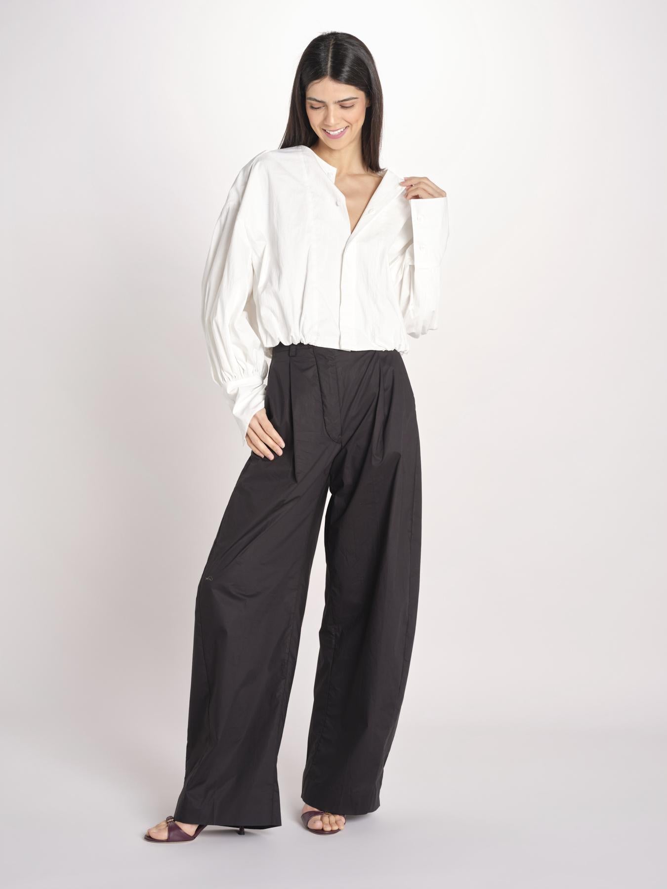 camicia con maniche a sbuffo DIANA 4007 T0165 COT WHITE T0001 the latest 