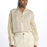 Camicia lino punto smoke 9451R 13125 150 pomandère 