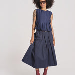 gonna con cucitura ANDREA SKIRT 002 NAVY sea ny 
