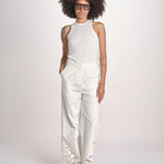 pantalone con intarsio VEMOZA PAPYRUS scarlett poppies 