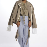 Pantaloni righine con tasche JK PANT WHITEBLUE jejia 
