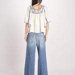 camicia con plastron ad uncetto MATI TEE MATI1TEE CREAM antik batik 