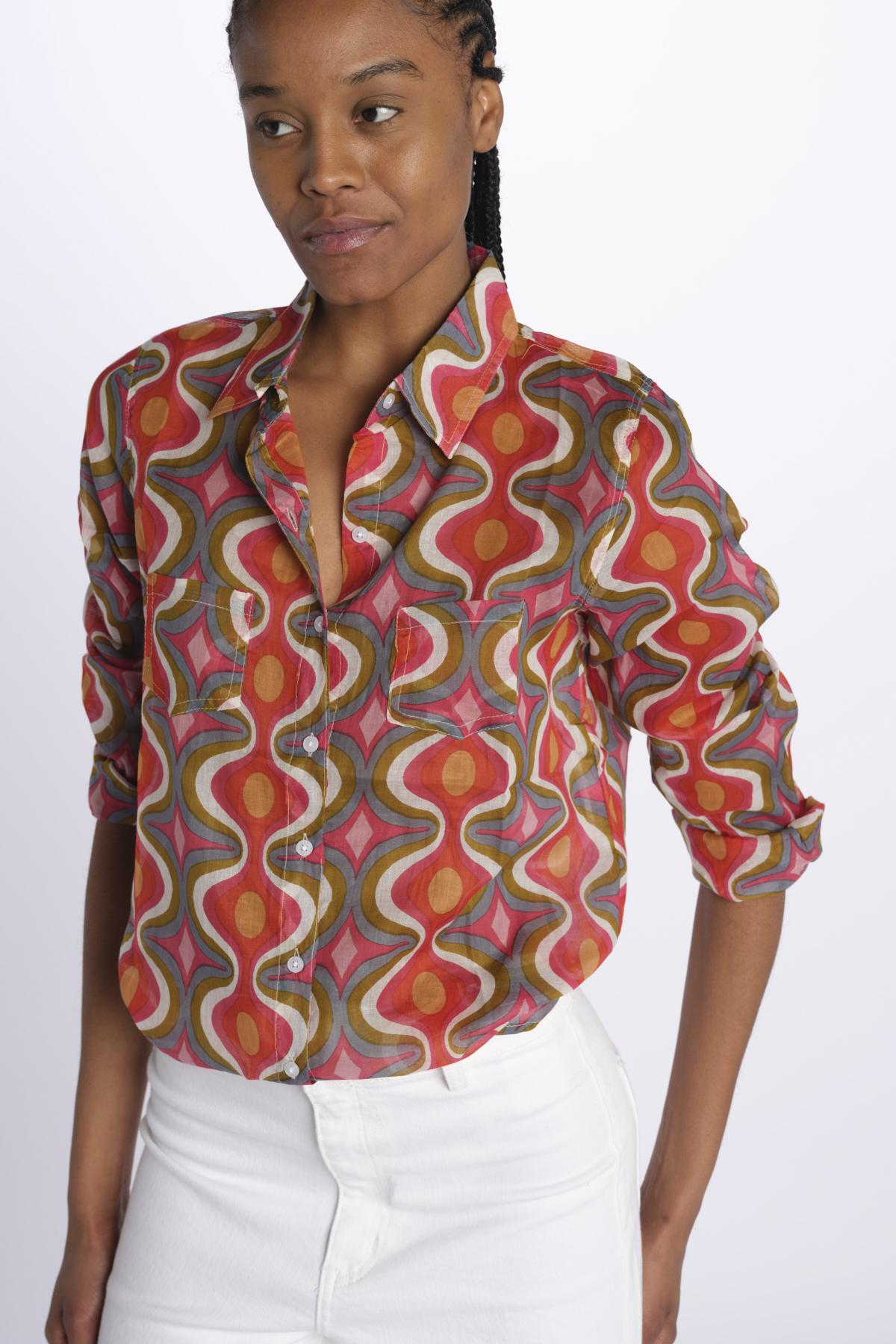 Camicia FLEUR SX7522 516E terre rouge 