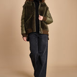 24065 giubbotto in nylon e pelliccia 24065350 MILITARE milaura 