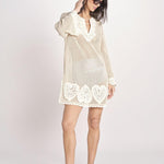 tunica in crochet MALYN TUNIC 736 CREAM sea ny 