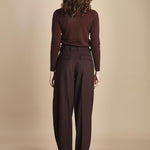 pantalone largo stretto sul fondo CARA TLW03116W0206ABTPB BROWN T0215 the latest 