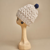 cappello tinta unita con pon pon H498 V3 exQUISITEJ 