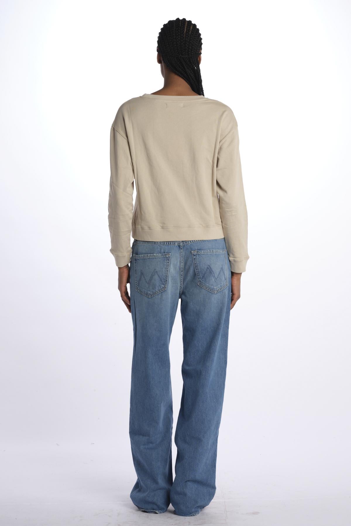 T-shirt felpa m/l WSW02 FEATHER GREY merz b 