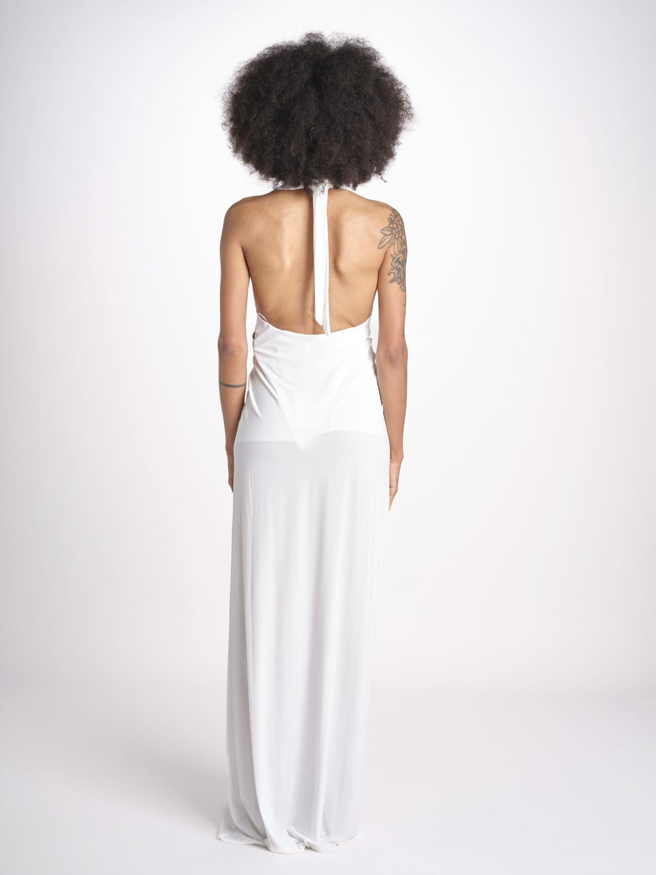 JOELE abito lungo con scollo profondo e schiena nuda JOELE OFF WHITE amazuìn 