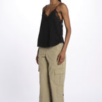 Christy cdc perm top spallina sottile PWGCP0702F NOIR zadig & voltaire 