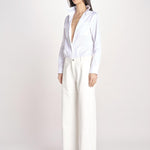 pantalone 5 tasche PIA CONFORTBULL IVORY true avenue 