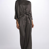 2881 camicia asimmetrica in crepe satin 2881 STONE dusan 