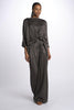 2881 camicia asimmetrica in crepe satin
