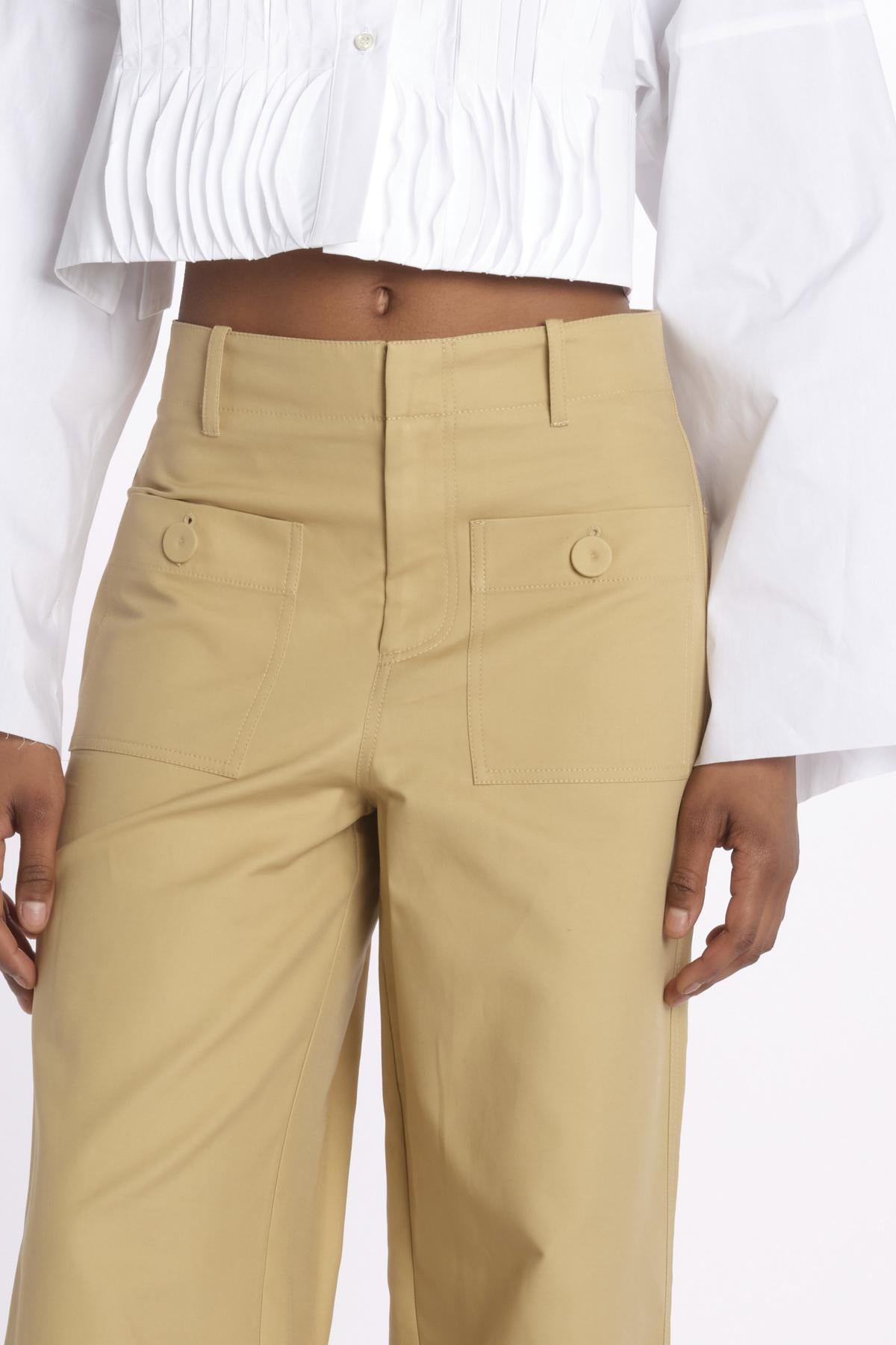 Pantaloni con tasche JK PANT CAMEL jejia 