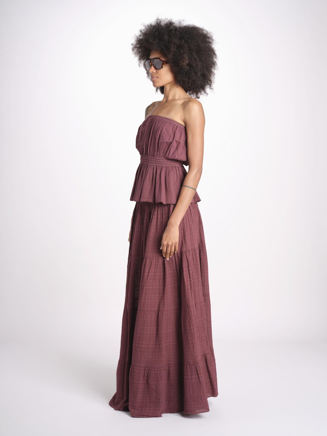top con elastico PHOEBE WINE christianzen 