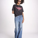 t-shirt con cuore e ali JWTS02856 BLACK 011 zadig & voltaire 