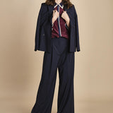 camicia con collo e polsi a contrasto CR_3069T BURGUNDY bodice 