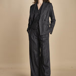 gilet gessato 15V528CO191 P092 GREY ines de la fressange 