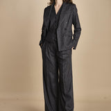 gilet gessato 15V528CO191 P092 GREY ines de la fressange 