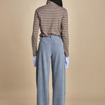 KATHERINE pantaloni in velluto rocciatore con pinces MJD217AA43894 V.450 jejia 